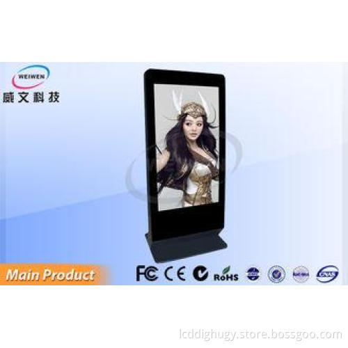 47" Tilted Stand Alone Digital Signage / Floor Standing LCD